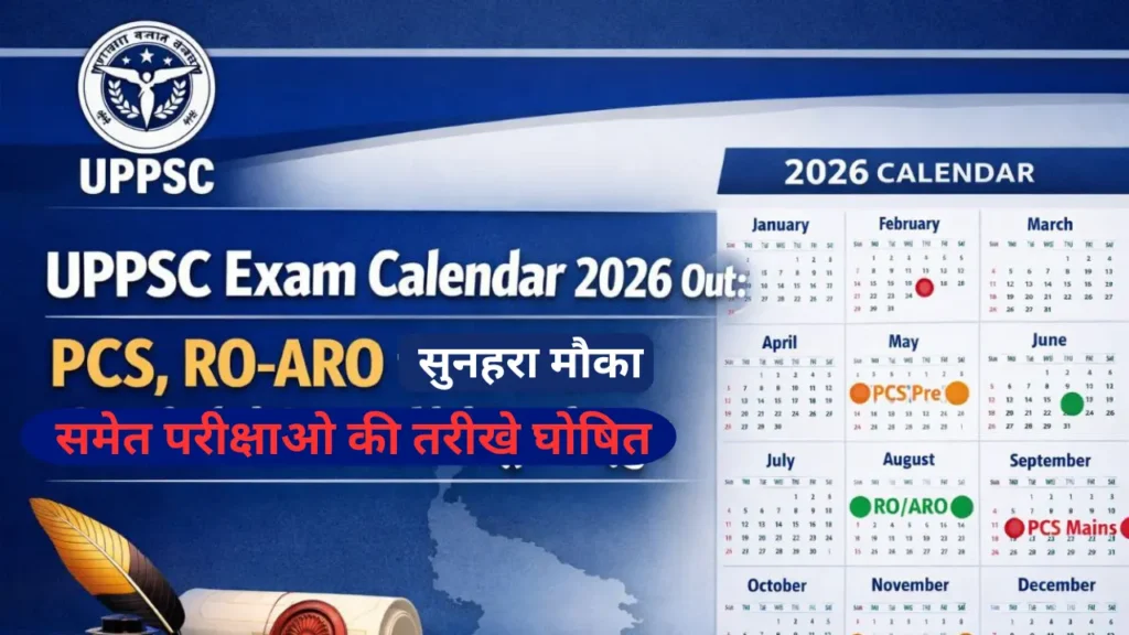 UPPSC Exam Calendar 2026