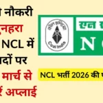 NCL Vacancy 2026