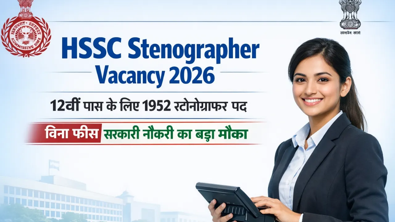 HSSC Stenographer Vacancy 2026