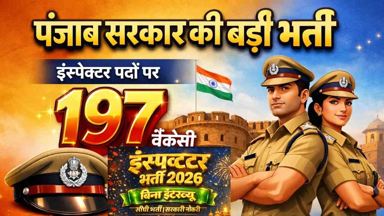 PSSSB Inspector Recruitment 2026