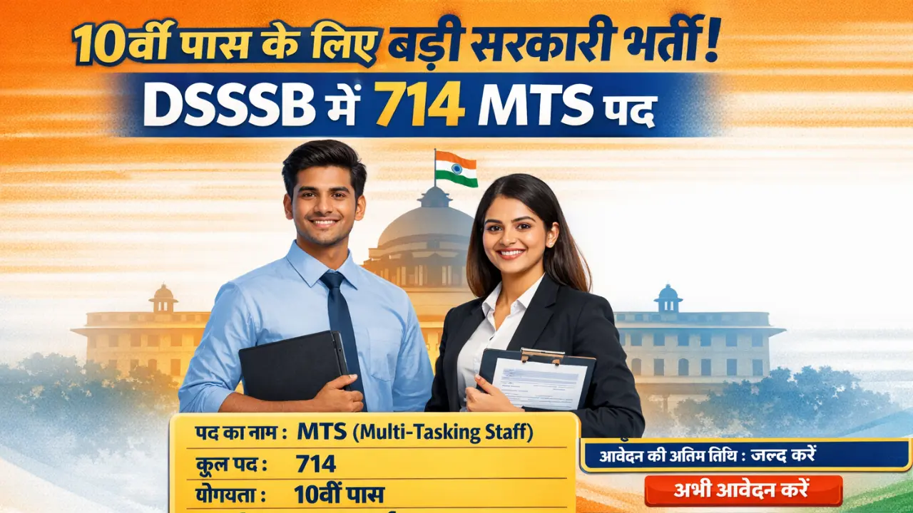 DSSSB MTS Exam Date 2025