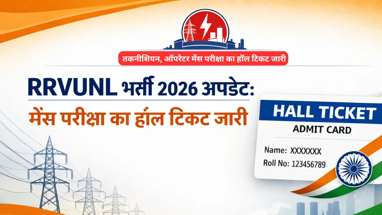 RRVUNL Mains Admit Card 2026