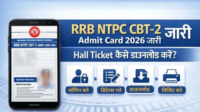 RRB NTPC CBTST Admit Card 2026