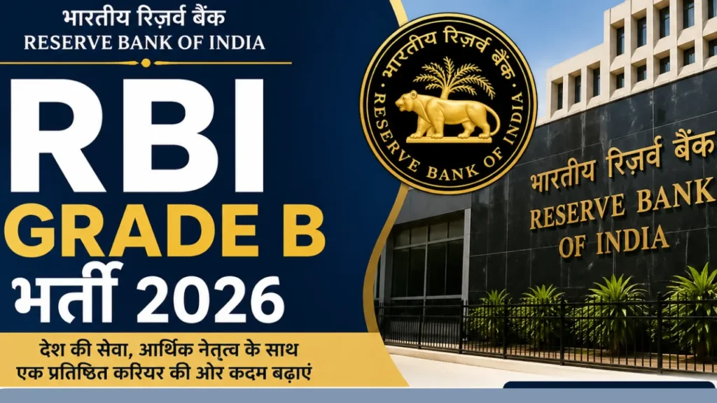 RBI Grade B Officer Recruitment 2026