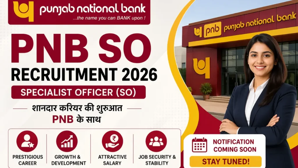PNB SO Recruitment 2026