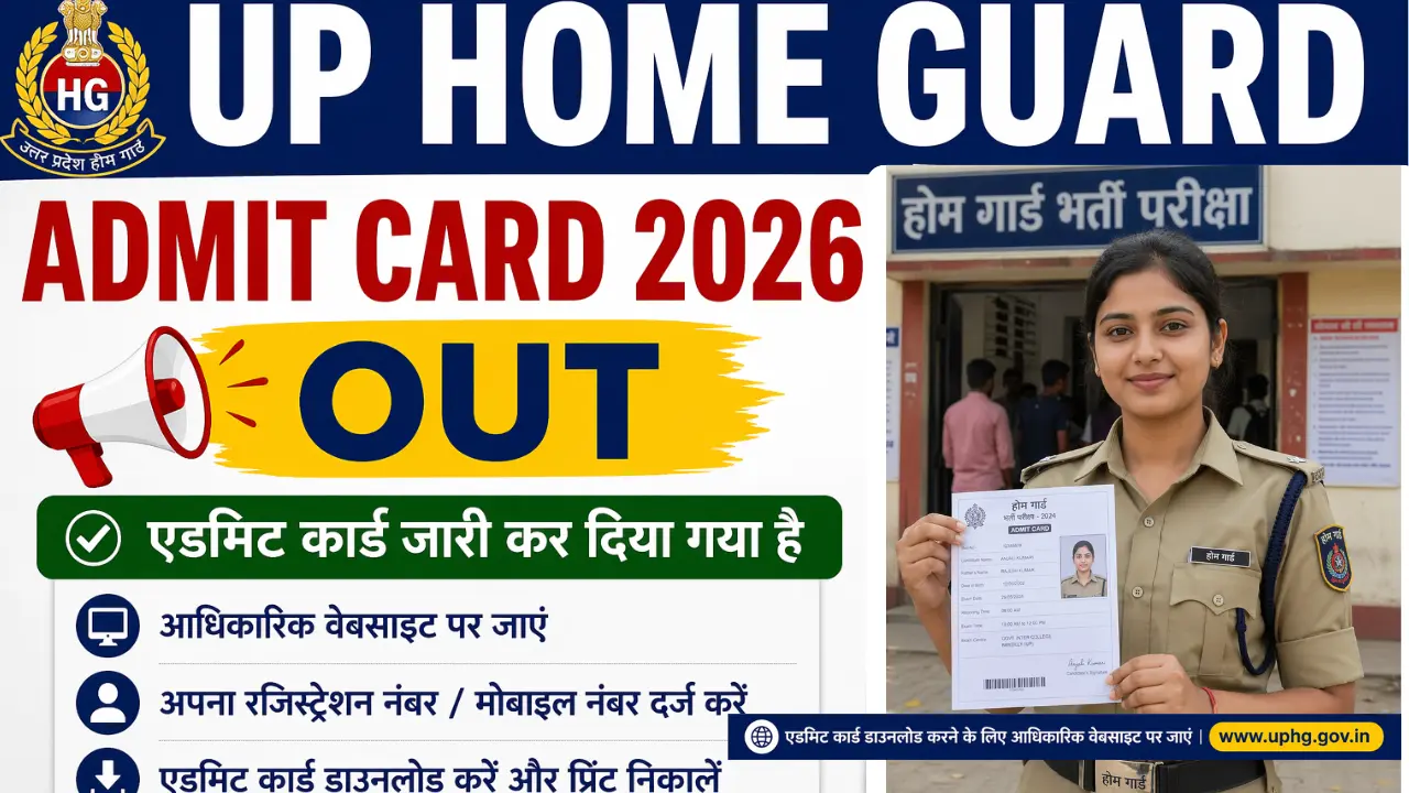 UP Home Guard Admit Card 2026