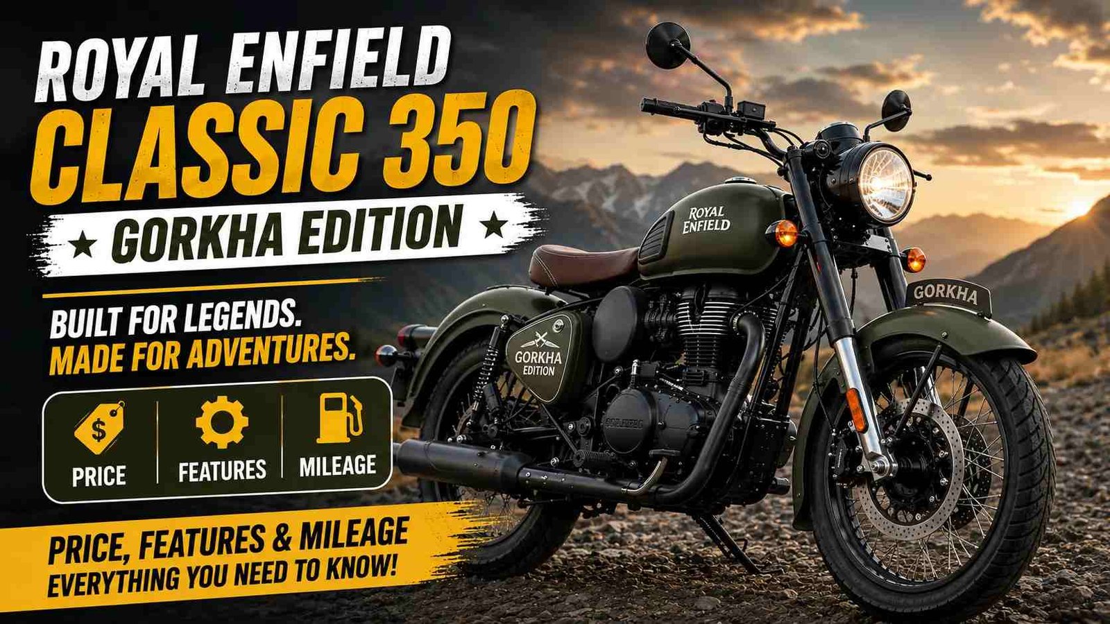 Royal Enfield Classic 350 Gorkha Edition